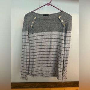 Pink Clover Luna Button Detail Brushed Knit Top